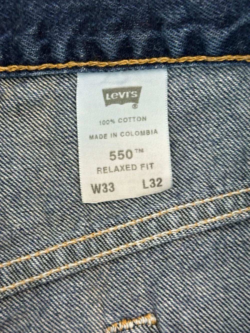Vintage Levi's Classic Slim Straight Navy Blue Denim Jeans